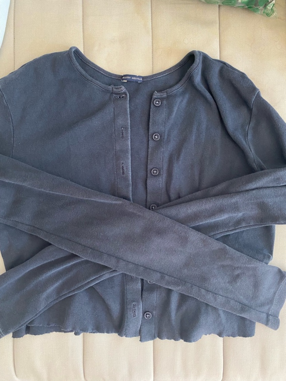 Brandy Melville Button-Up Ribbed Cardigan - Picture 7 of 7